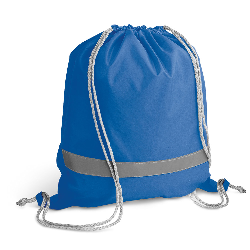 Sac à dos publicitaire avec réfléchissant 210 D Bleu royal
